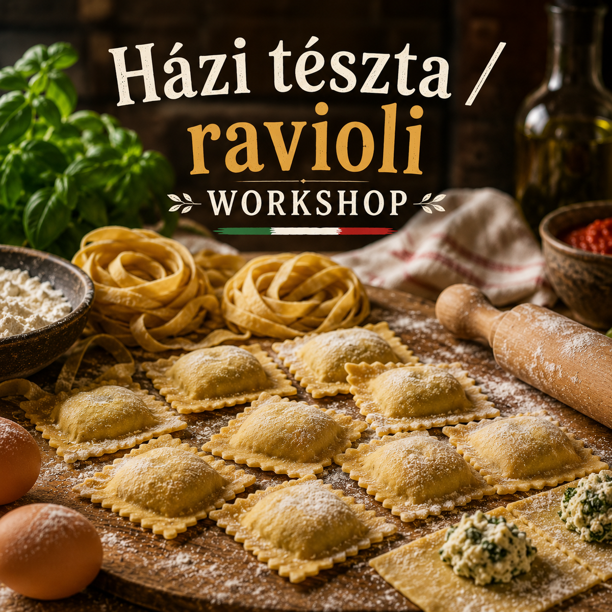Házi tészta / ravioli workshop